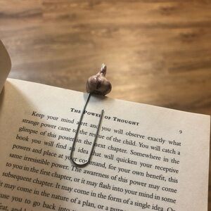 Handmade garlic bookmark paper clips